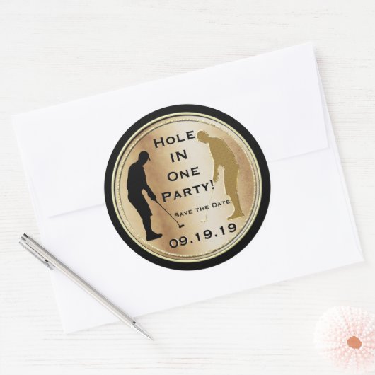 Sparen de Datum Golf Sticker (Envelop)