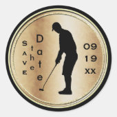 Sparen de Datum Golf Sticker (Voorkant)