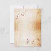 Sparen de Datum Gothic Lijst Halloween Rustige Kaa Save The Date (Achterkant)