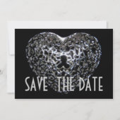 Sparen de Datum - Gothic Metal Heart Jewel Save The Date (Voorkant)