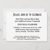 Sparen de Datum - Gothic Metal Heart Jewel Save The Date (Achterkant)