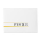 Sparen de datum, gouden adreslabel wikkel (Voorkant)