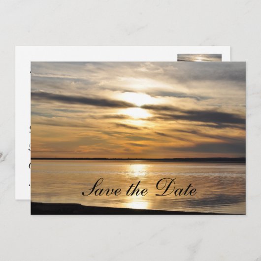 Sparen de Datum - gouden bruiloft (1) Save The Date (Voorkant / Achterkant)