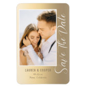 Sparen de Datum Gouden Stijlvolle Manuscript Moder Magneet (Verticaal)