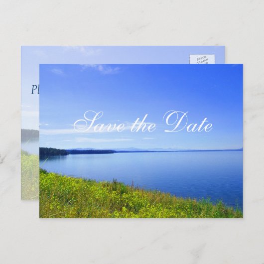 Sparen de datum, Grand Teton National Park. Aankondigingskaart (Voorkant / Achterkant)