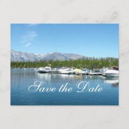 Sparen de datum, Grand Teton National Park. Aankondigingskaart