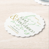 Sparen de Datum Groene het Levensmiddel Slechte Da Kartonnen Onderzetters (Gekanteld)