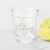 Sparen de Datum Groene het Levensmiddel Slechte Da Shot Glas (Voorkant)