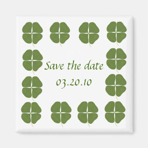 Sparen de datum, Groene Shamrocks grensmagneten Magneet
