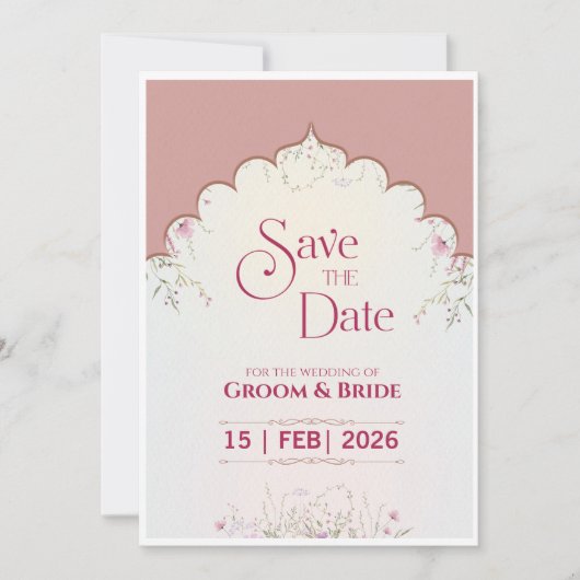 Sparen de datum Groeten Save The Date (Voorkant)