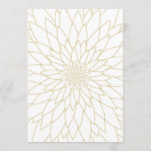 Sparen de datum, grote gatsby, dahlia geometric save the date (Achterkant)