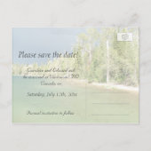 Sparen de datum, Grote Teton landschapsfoto Aankondigingskaart (Achterkant)