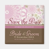 Sparen de Datum Gyroscopen Roze Bruin Magnet (Voorkant)