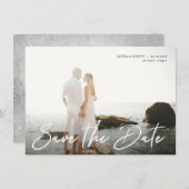 Sparen de Datum Handgeschreven de Aankondiging van (Voorkant / Achterkant)