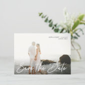 Sparen de Datum Handgeschreven de Aankondiging van (Staand voorkant)