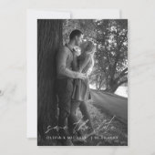 Sparen de Datum Handgeschreven Herfst van de Foto  Save The Date (Voorkant)