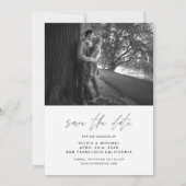 Sparen de Datum Handgeschreven Herfst van de Foto  Save The Date (Achterkant)