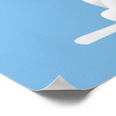 Sparen de Datum hemel en de wolken nodigen uit Poster (Hoek)