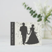 Sparen de Datum, het Briefkaart van de Muzieknoten (Staand voorkant)