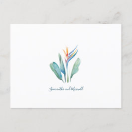 Sparen de Datum het Briefkaart van de Tropische Wa