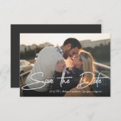 Sparen de Datum het Draaien Stijlvolle Manuscript  Kaart (Voorkant / Achterkant)