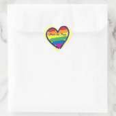 Sparen de Datum/het Gay Lesbian Wedding Hart Sticker (Tas)
