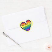 Sparen de Datum/het Gay Lesbian Wedding Hart Sticker (Envelop)