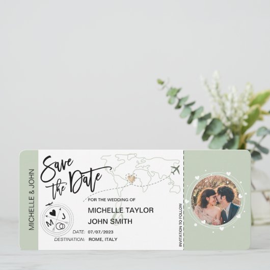 Sparen de Datum het Instappen Eenvoudige Wereldkaa Kaart (Staand voorkant)