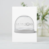 Sparen de Datum, het Jubileum, de Uitnodiging van  (Staand voorkant)