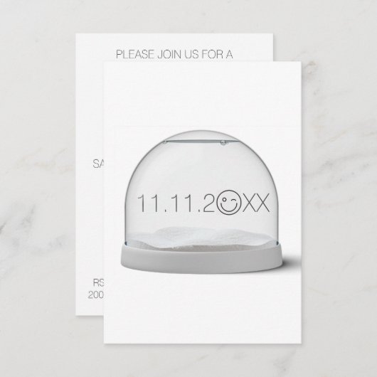 Sparen de Datum, het Jubileum, de Uitnodiging van  (Voorkant / Achterkant)