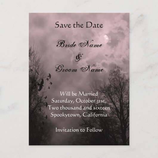 Sparen de Datum het Rode Mist Briefkaart van het H (Voorkant)