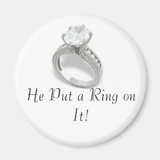 Sparen de Datum/hij zette een ring op het Magneet