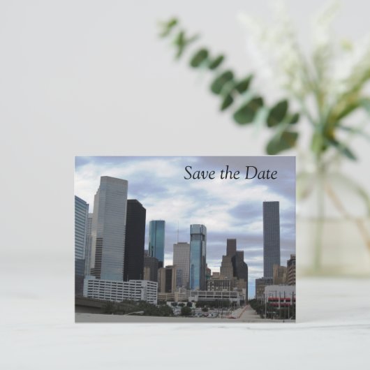 Sparen de Datum - Houston - Briefkaart (Staand voorkant)