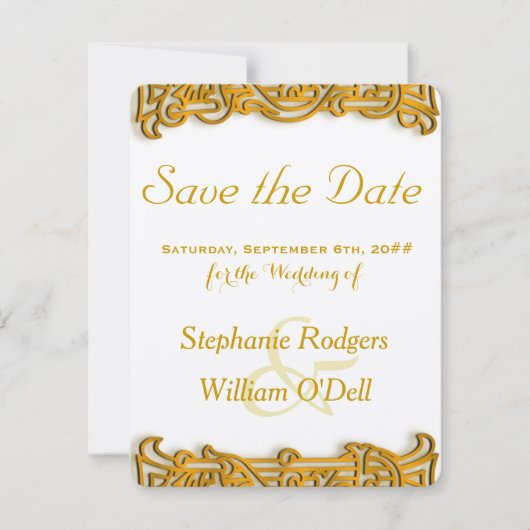Sparen de Datum Ierse Gouden Weddenschap Save The Date (Voorkant)