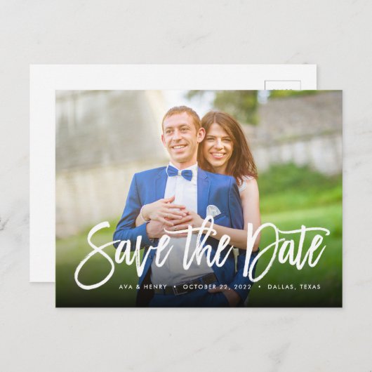 Sparen de Datum *Inbrengend Type* Briefkaart (Voorkant / Achterkant)