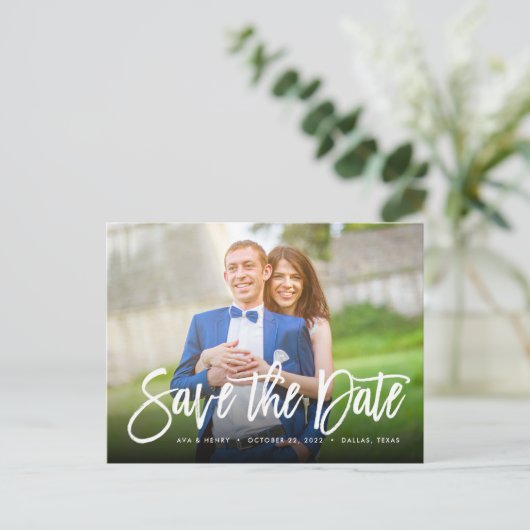 Sparen de Datum *Inbrengend Type* Briefkaart (Staand voorkant)