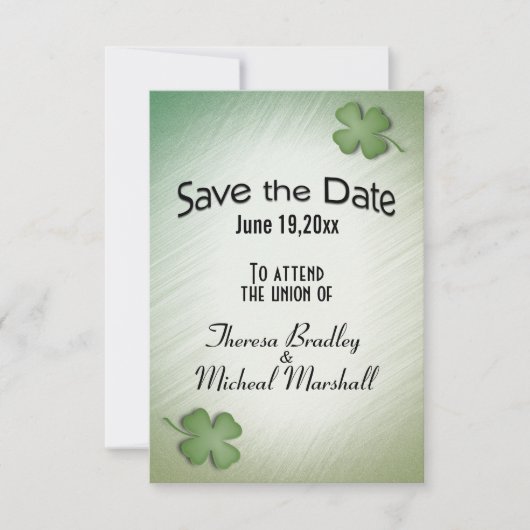 Sparen de Datum Irish Dream Wedding Save The Date (Voorkant)