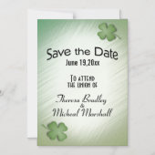 Sparen de Datum Irish Wedding Flag Magnetische Uitnodiging (Voorkant)