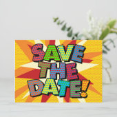 SPAREN DE DATUM Jouw Bericht Spraakballon Leuk Aankondiging (Staand voorkant)