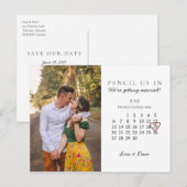 Sparen de Datum Juni 2021 Maand Roze Hart van de K Briefkaart (Voorkant / Achterkant)