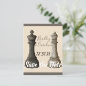 Sparen de Datum Kaas van de Koning Gepersonaliseer Briefkaart (Staand voorkant)