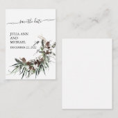 Sparen de Datum Kerstkatoen van de Winterwoede Notitiekaartje (Voorkant / Achterkant)