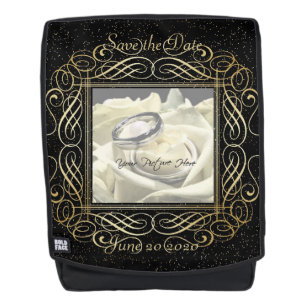 Sparen de Datum kijkt het Elegante Gouden Stip van Rugtassen