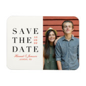 Sparen de Datum *Klassieke Aanpassing* Briefkaart Magneet (Horizontaal)