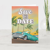 Sparen de Datum Klassieke auto Notitiekaartje (Voorkant)