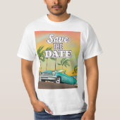 Sparen de Datum Klassieke auto T-shirt (Voorkant)