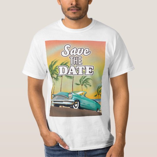 Sparen de Datum Klassieke auto T-shirt (Voorkant)