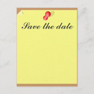 Sparen de datum kleverige nota Save The Date