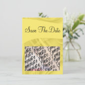 "Sparen de Datum"knoopt over Geel Save The Date (Staand voorkant)