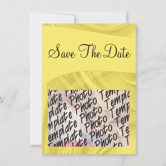 "Sparen de Datum"knoopt over Geel Save The Date (Voorkant)